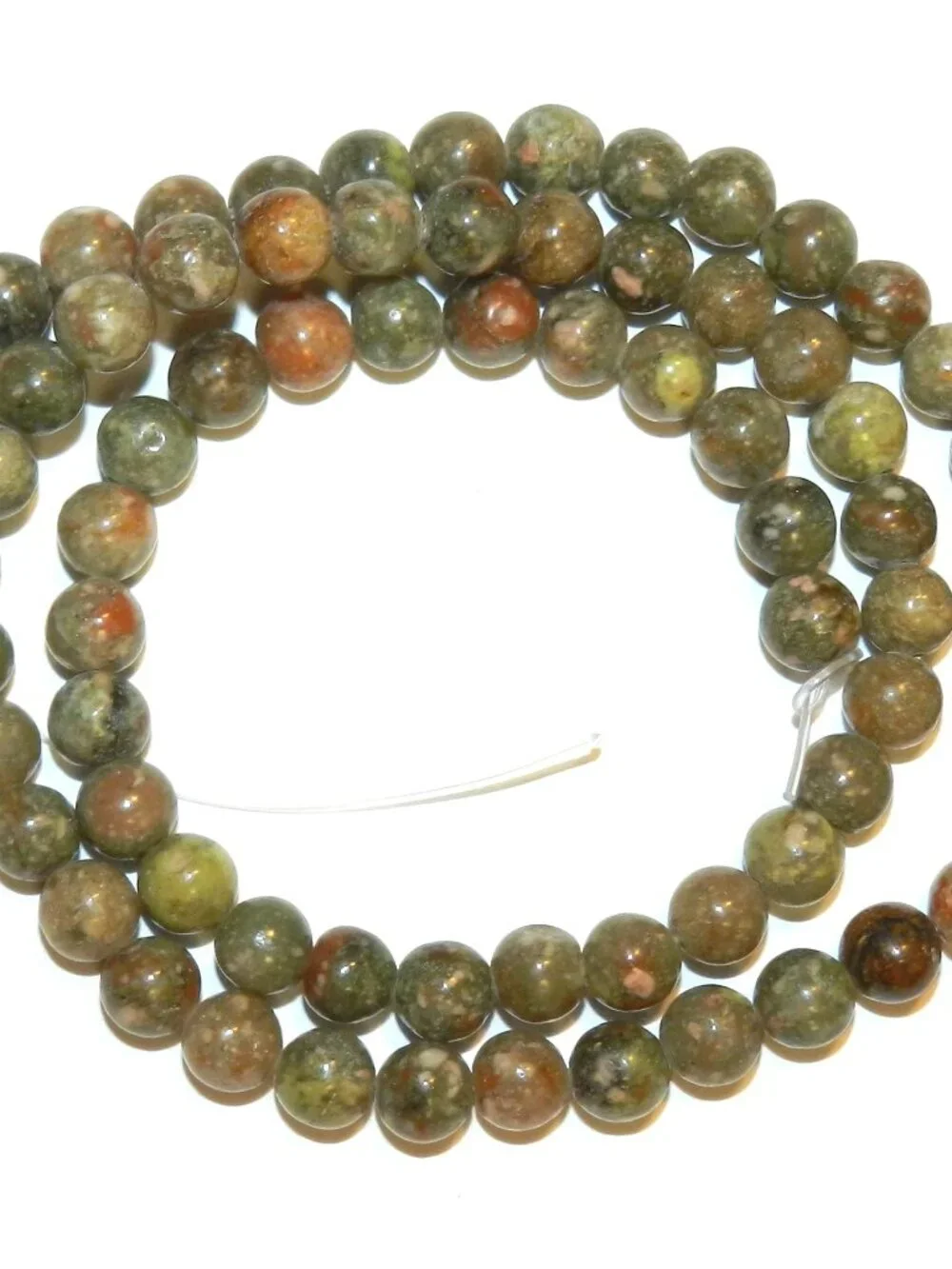 GR523 Autumn Jasper 6mm Round Natural Gemstone Beads 16